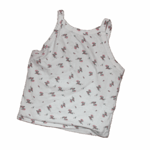 Floral white croptop